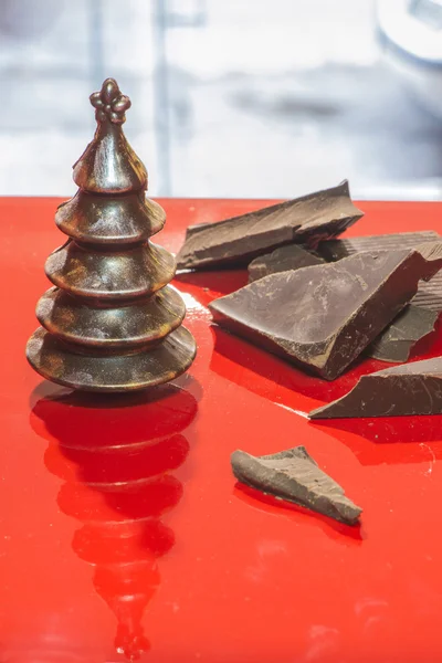 Chocolade kerstbomen — Stockfoto