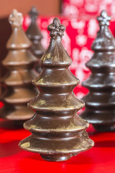 Chocolade kerstbomen — Stockfoto