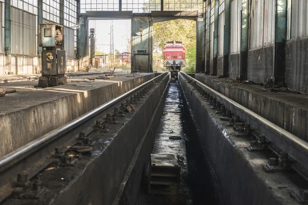 Treni di riparazione deposito — Foto Stock