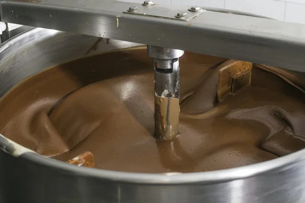 Machine for mixing chocolate — Stock Photo, Image