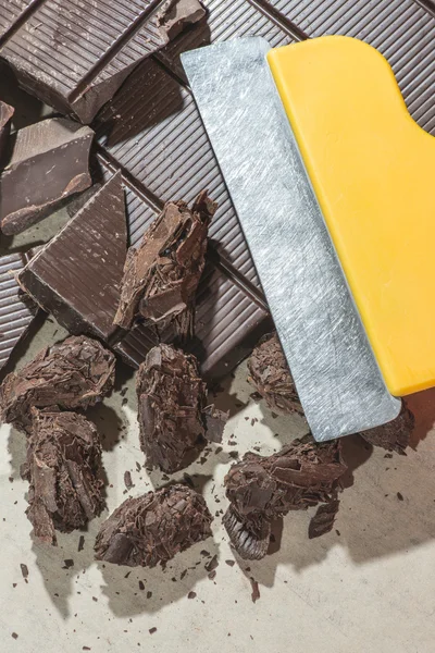 チョコレートを作るためのツール — ストック写真