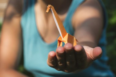 El origami zürafa