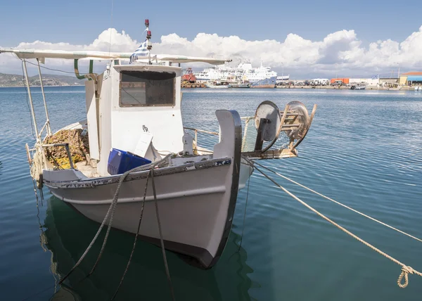 Рибальські човни в Греції — стокове фото