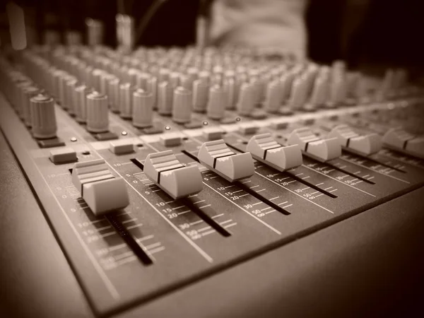 Mixer Audio Sepia — Stockfoto