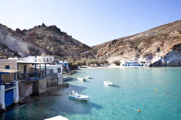 Schöne weiß-blaue Santorini — Stockfoto