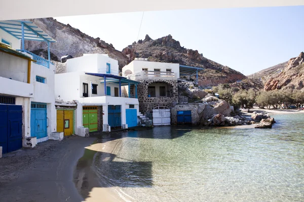 Branco-azul bonito Santorini — Fotografia de Stock