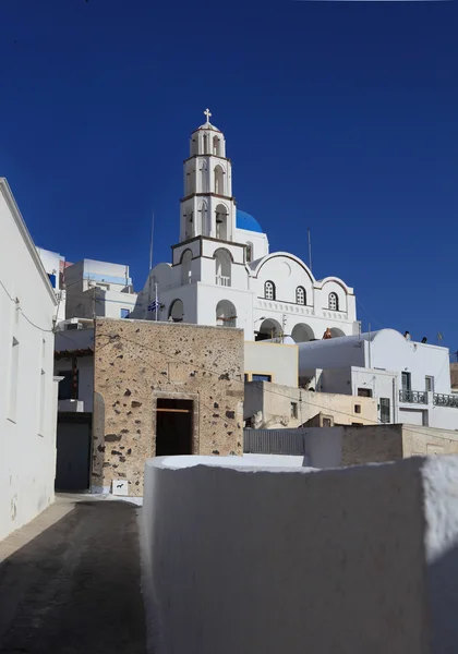 Branco-azul bonito Santorini — Fotografia de Stock