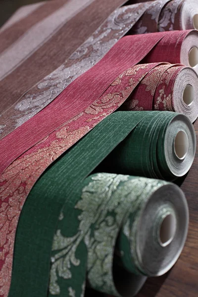 Wallpapering.Wallpaper rolls Stock Photo by ©denizo 86356990