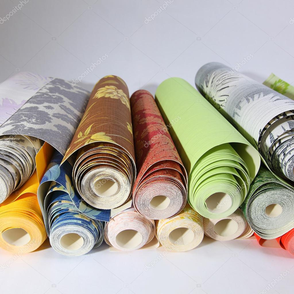 Wallpapering.Wallpaper rolls — Stock Photo © denizo #86356956