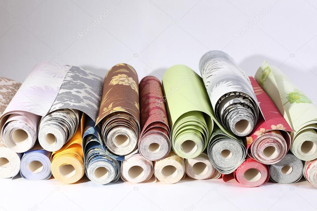 Wallpapering.Wallpaper rolls Stock Photo by ©denizo 86356966