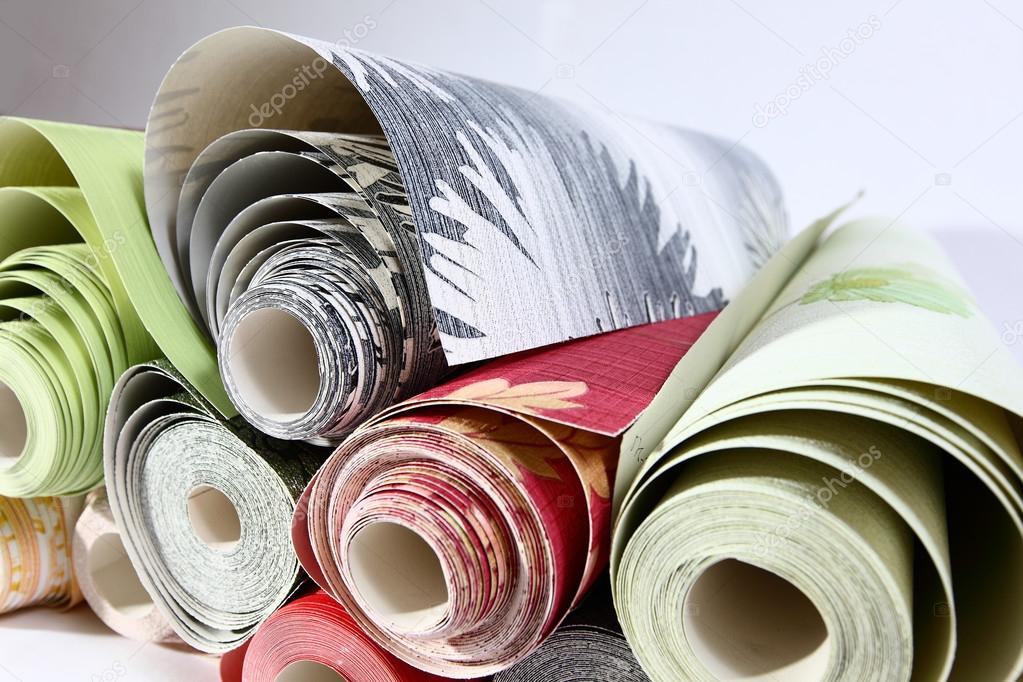 Wallpapering.Wallpaper rolls Stock Photo by ©denizo 86356966