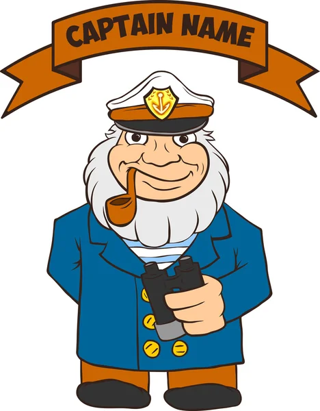 Modèle de capitaine Seas — Image vectorielle