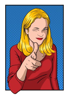 Kız gösteren başparmak