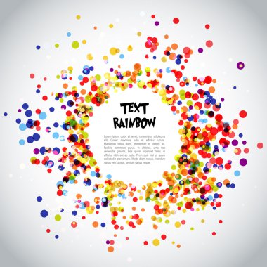 Gökkuşağı daire desen arka plan