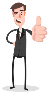 Düz işadamı Tablet başparmak