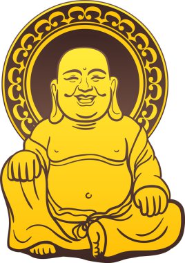 Tay altın buddha heykeli