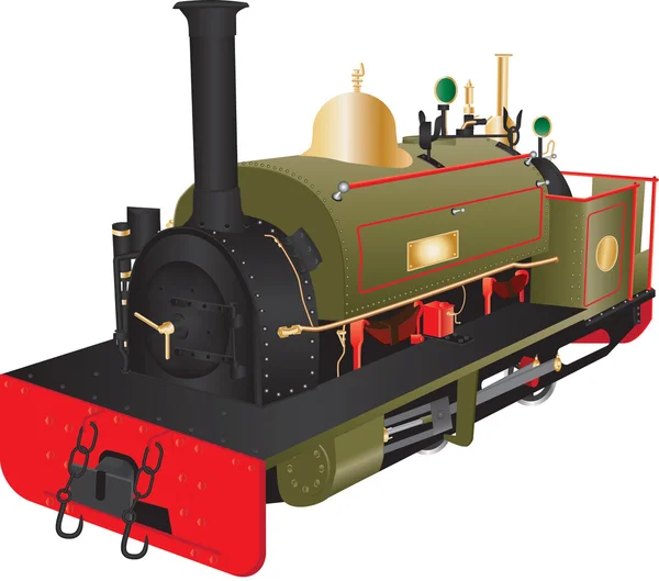 Historische Schmalspurlokomotive — Stockvektor