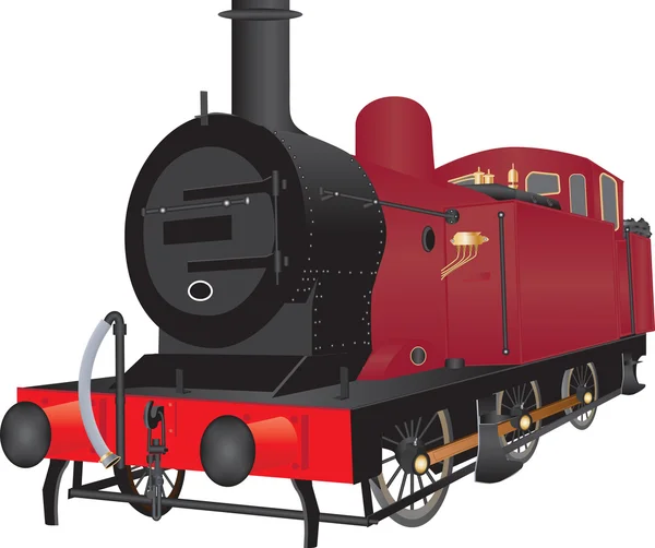 Locomotive de manœuvre à vapeur — Image vectorielle