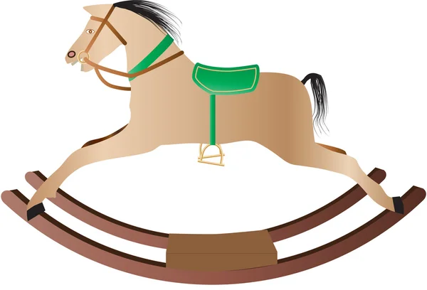 Un caballo balanceador para niños — Vector de stock
