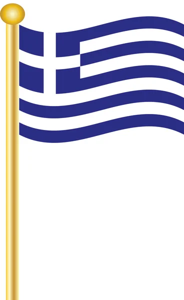 Flaga grecka — Wektor stockowy