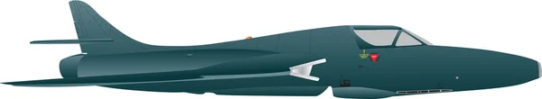 Oldtimer-Kampfjet — Stockvektor