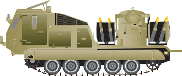 Veículo de lançamento de mísseis —  Vetores de Stock