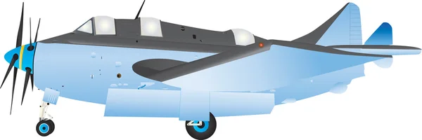 Ein U-Boot-Abwehrflugzeug — Stockvektor