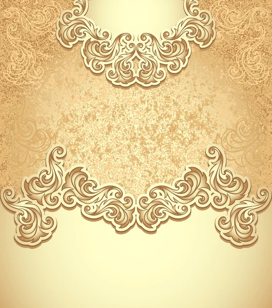 Template vintage background gold — Stock Vector