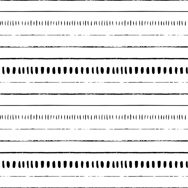 Sömlös handen ritade mönster med linjer — Stock vektor
