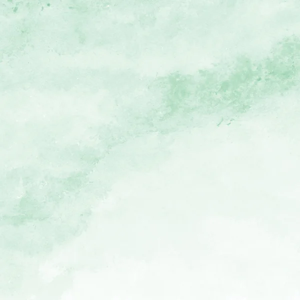 mint green watercolor texture background, hand painted — Stock Photo