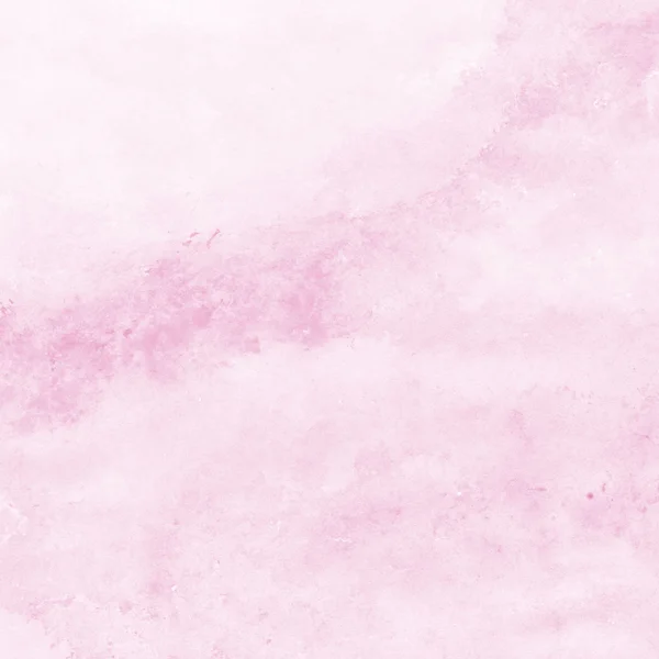 부드러운 핑크 수채화 질감 배경, 손으로 그린 — 스톡 사진