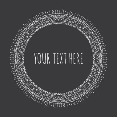 el çekilmiş yuvarlak kare, daire süsleme