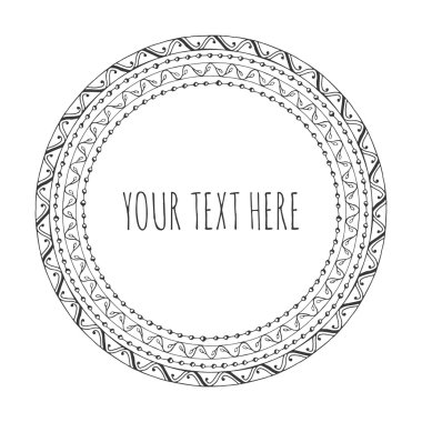 el çekilmiş yuvarlak kare, daire süsleme