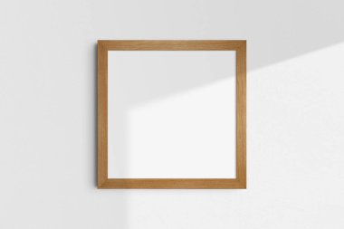 Çerçeve modeli 1: 1 kare. Tek bir kalın kiraz ağacından çerçeve modeli. Temiz, modern, minimalist, parlak. Kare çerçeve modeli. Gölge Örtüsü.