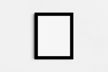 Çerçeve modeli 4: 5, 8: 10. Tek siyah çerçeve modeli. Temiz, modern, minimalist, parlak. Portre. Dikey.