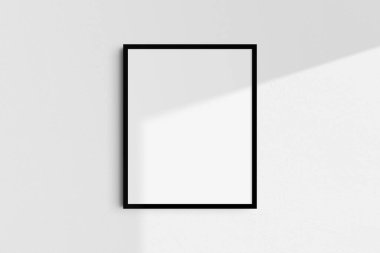Çerçeve modeli 4: 5, 8: 10. Tek siyah çerçeve modeli. Temiz, modern, minimalist, parlak. Portre. Dikey. Gölge Örtüsü.
