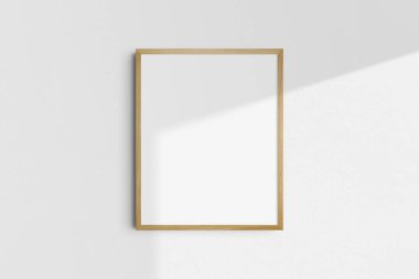 Çerçeve modeli 4: 5, 8: 10. Tek meşe ağacı çerçeve modeli. Temiz, modern, minimalist, parlak. Portre. Dikey. Gölge Örtüsü.