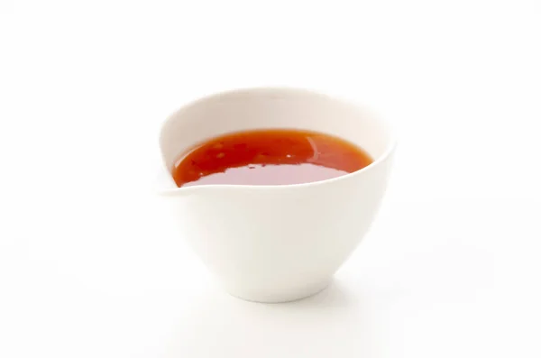 Sweet Chili Sauce Slide Bowl — Stock Photo, Image