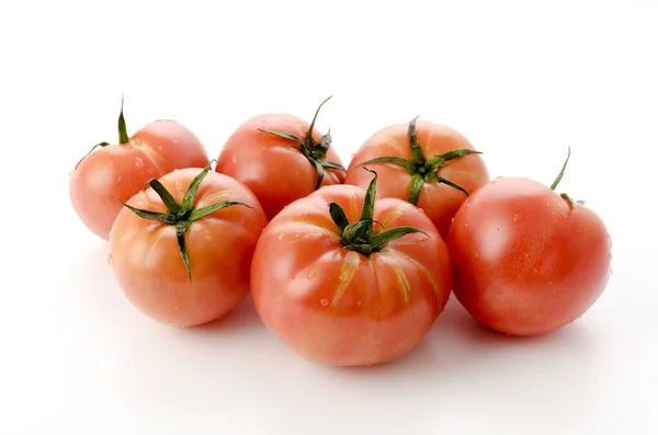 Reife Rote Tomate Auf Weißem Hintergrund — Stockfoto