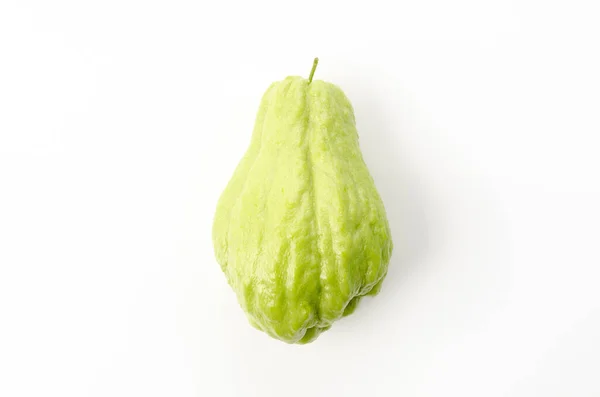 Fresh Chayote White Background — Stock Photo, Image