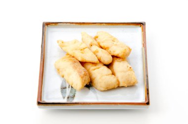 Japon yemeği, abragarei Karaage, kızarmış Kamçatka pisi balığı.