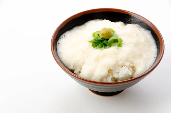 Tororo Rijstkom Japans Eten Gemalen Chinese Yam Rijst — Stockfoto