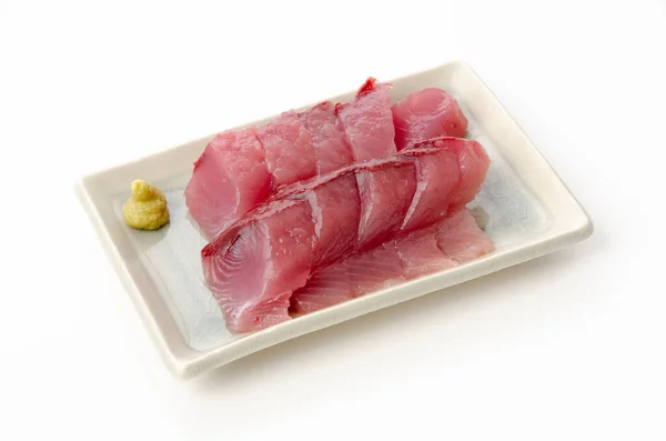 Tuna Sashimi Sliced Raw Yellowfin Tuna — Stock Photo, Image
