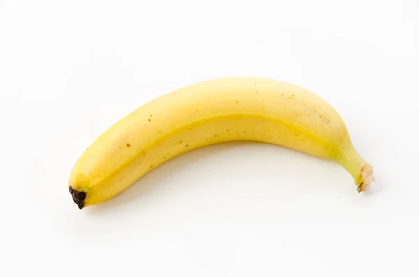 Banane Jaune Mûre Sur Fond Blanc — Photo