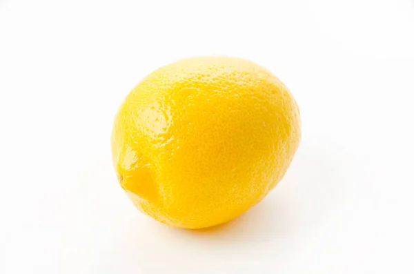 Fresh Lemon White Background Tropical Fruits — Stock Photo, Image