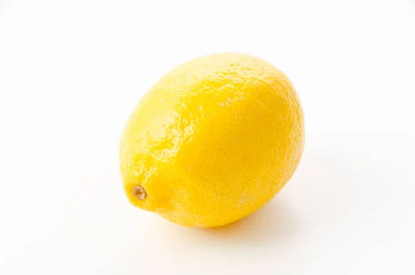 Свіжий Лимон Білому Тлі Тропічні Фрукти — стокове фото