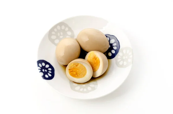 Japanese Cuisine Seasoned Boiled Egg — 스톡 사진