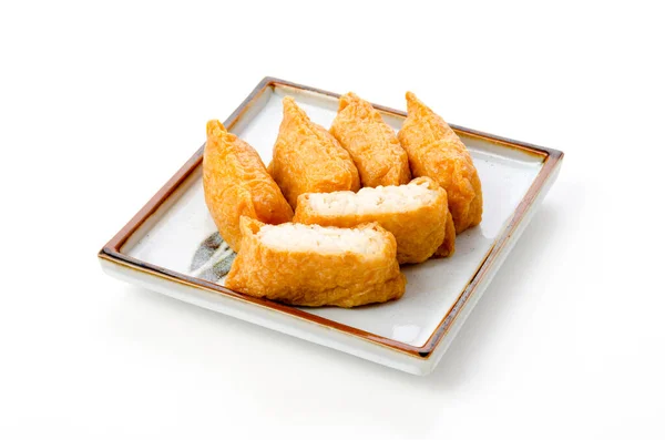 Japanese Cuisine Inari Sushi Vinegared Boiled Rice Wrapped Fried Tofu — ストック写真