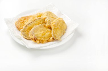 Japon yemeği, Beyaz Tabakta Tatlı Patates Tempura