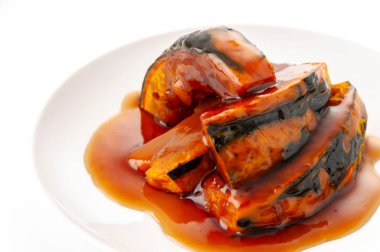 Deep-Fried Japanese Kabocha Squash with Sweet-Spicy Sauce